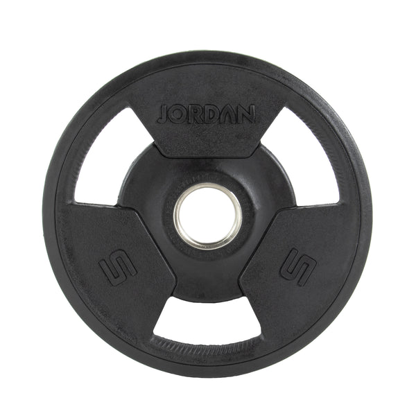 JORDAN® Rubber Tri-Grip Olympic Weight Plates - NEW DESIGN