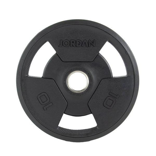 JORDAN® Rubber Tri-Grip Olympic Weight Plates - NEW DESIGN