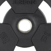 JORDAN® Rubber Tri-Grip Olympic Weight Plates - NEW DESIGN