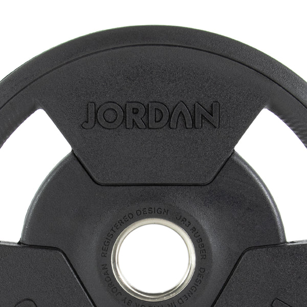 JORDAN® Rubber Tri-Grip Olympic Weight Plates - NEW DESIGN