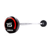 JORDAN® Fixed Barbells - Straight Bar Urethane (Red)