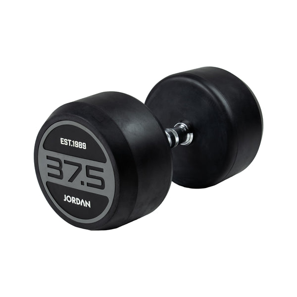 JORDAN Rubber Dumbbells - Up to 70kg (Grey)