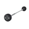 JORDAN® Fixed Barbells - Straight Bar Rubber (Grey)