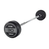 JORDAN® Fixed Barbells - Straight Bar Rubber (Grey)