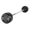 JORDAN® Fixed Barbells - Straight Bar Rubber (Grey)