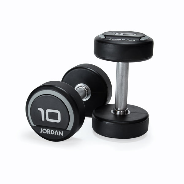 JORDAN Urethane Dumbbells - Up to 75kg (Grey)