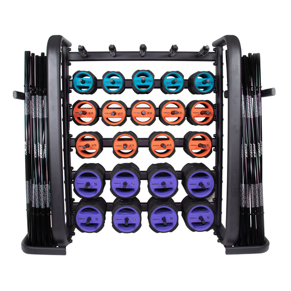 Ignite Pump X Urethane Studio Barbell Sets and Plates Jordan Fitness