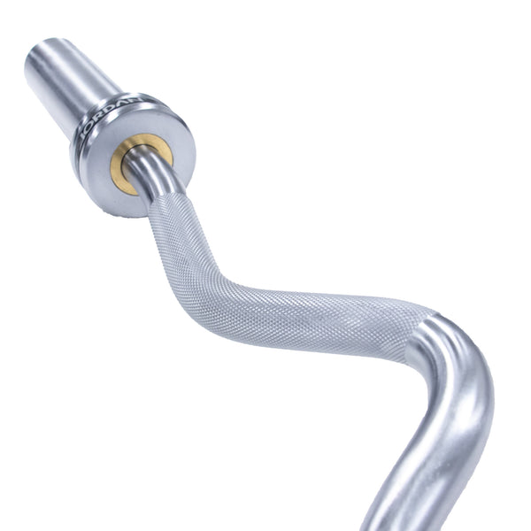 Jordan Fitness Steel Series Super Curl Bar with bearings