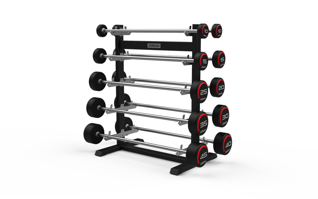 JORDAN Barbell Rack Straight 10 Bar Jordan Fitness Commercial Gym Equipment Gym Design