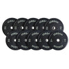 JORDAN® Black Rubber Bumper Weight Plates - NEW DESIGN