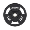 JORDAN® Urethane Tri-Grip Olympic Plates - NEW DESIGN