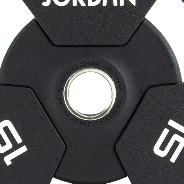 JORDAN® Urethane Tri-Grip Olympic Plates - NEW DESIGN