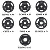 JORDAN® Urethane Tri-Grip Olympic Plates - NEW DESIGN