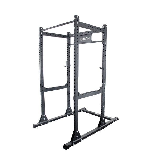 JORDAN® HELIX Freestanding Power Rack [LTR] with J-Hooks & Safety Bar