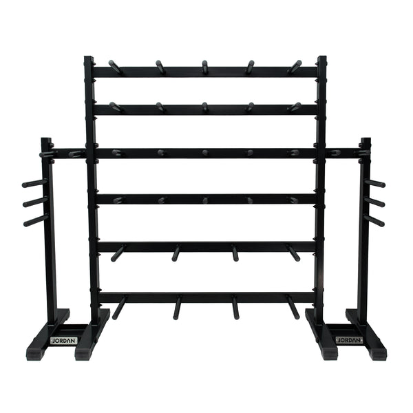 JORDAN® Studio Barbell Racks (Holds 12 Sets/30 Sets)