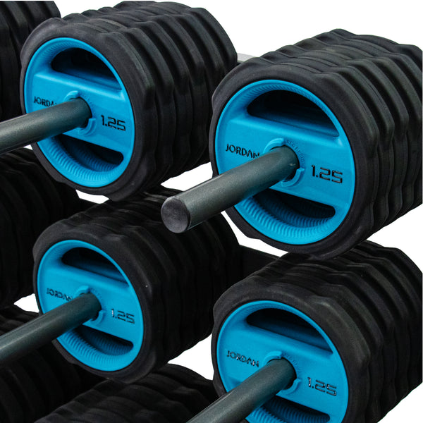 JORDAN® Studio Barbell Racks (Holds 12 Sets/30 Sets)