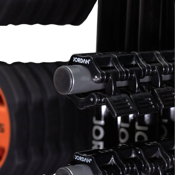 JORDAN® Studio Barbell Racks (Holds 12 Sets/30 Sets)
