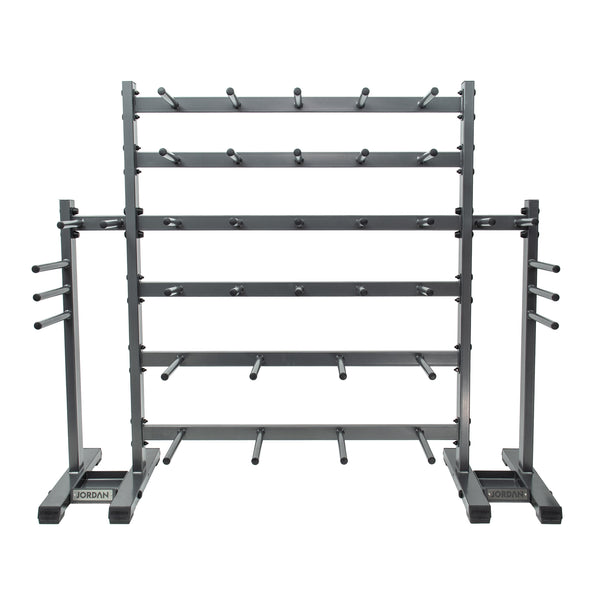 JORDAN® Studio Barbell Racks (Holds 12 Sets/30 Sets)