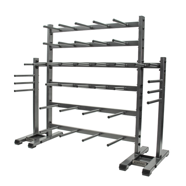 JORDAN® Studio Barbell Racks (Holds 12 Sets/30 Sets)