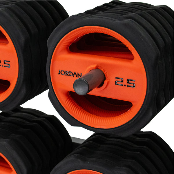 JORDAN® Studio Barbell Racks (Holds 12 Sets/30 Sets)