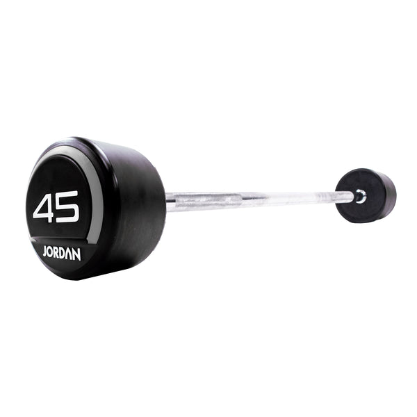 JORDAN® Urethane Barbells - Straight Bars (Grey) CLEARANCE