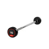JORDAN® Fixed Barbells - Straight Bar Rubber (Red)