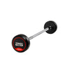 JORDAN® Fixed Barbells - Straight Bar Rubber (Red)