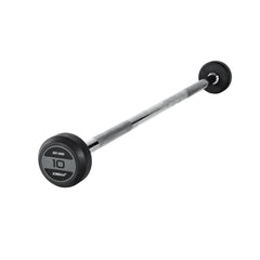 JORDAN® Fixed Barbells - Straight Bar Rubber (Grey)