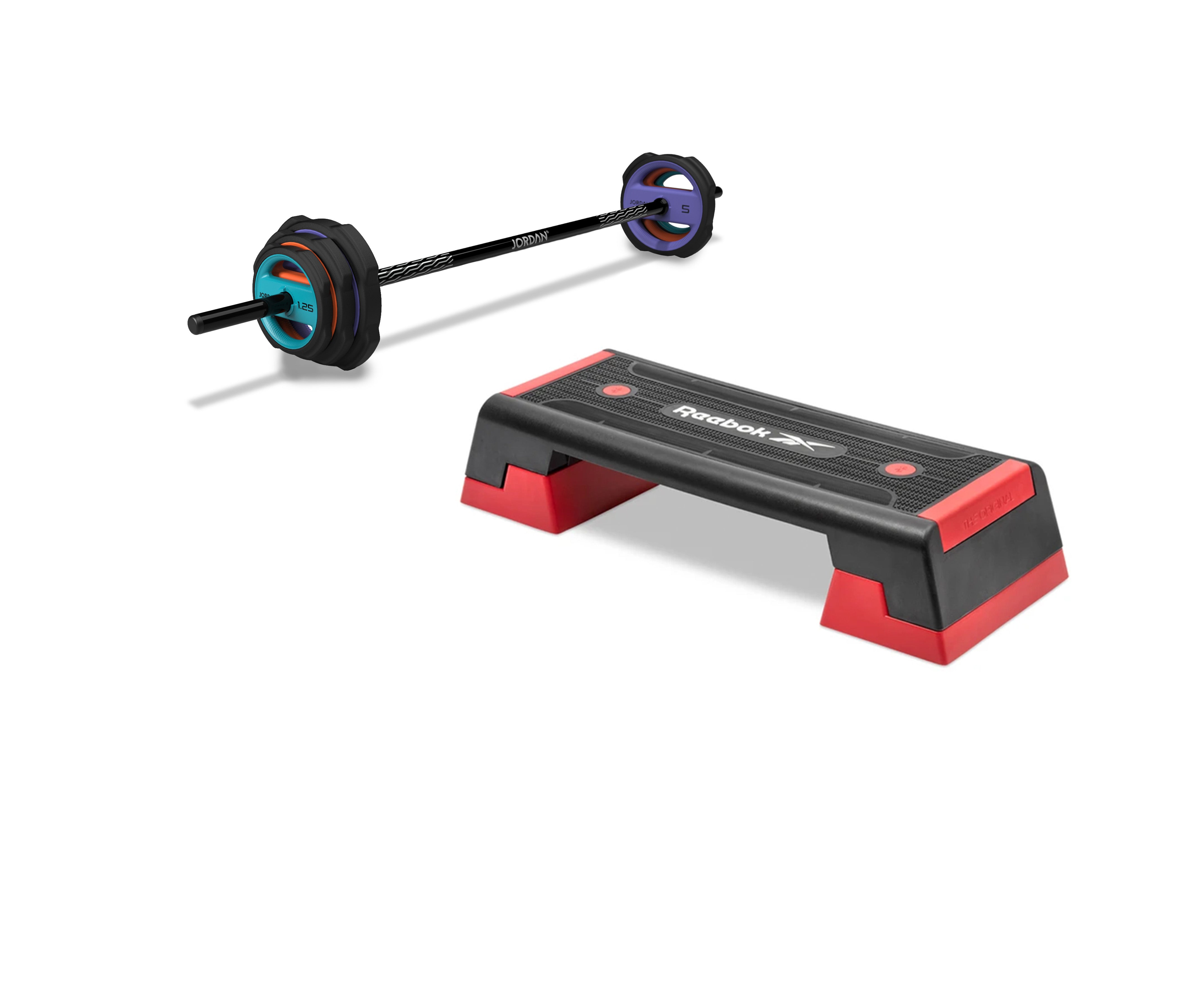 JORDAN® Ignite Pump X ™ Urethane Studio Barbell Sets and Plates