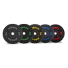 JORDAN HG Black Rubber Bumper Weight Plates - Coloured Fleck