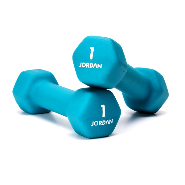 JORDAN Neoprene Studio Hex Dumbbells