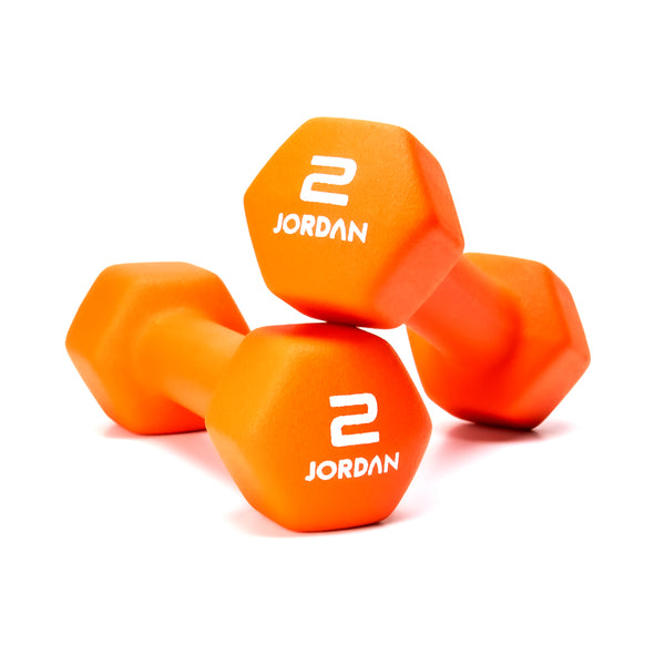 JORDAN Neoprene Studio Hex Dumbbells