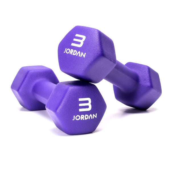 JORDAN® Neoprene Studio Hex Dumbbells