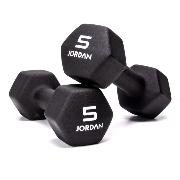 JORDAN Neoprene Studio Hex Dumbbells