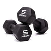 JORDAN Neoprene Studio Hex Dumbbells