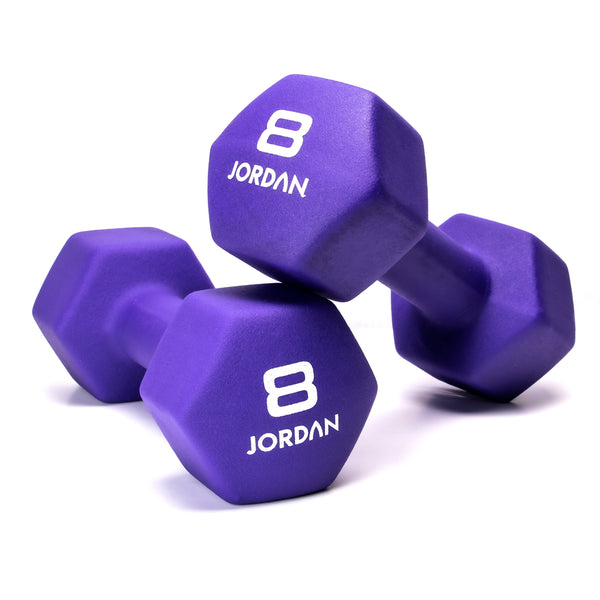 JORDAN Neoprene Studio Hex Dumbbells