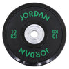 Black Urethane Competition Plate - Coloured Text Jordan Fitness