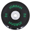 Black Urethane Competition Plate - Coloured Text Jordan Fitness