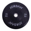 HG Black Rubber Bumper Plates Jordan Fitness 15kg