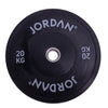 HG Black Rubber Bumper Plates Jordan Fitness 20kg