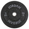 HG Black Rubber Bumper Plate - Coloured Fleck Jordan Fitness 5kg