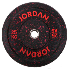 JORDAN® HG Black Rubber Bumper Weight Plates - Coloured Fleck