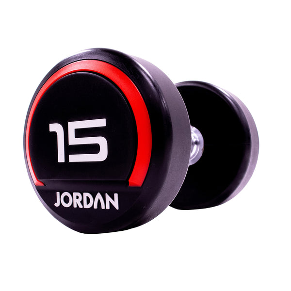Premium Urethane Dumbbells Jordan Fitness 15kg