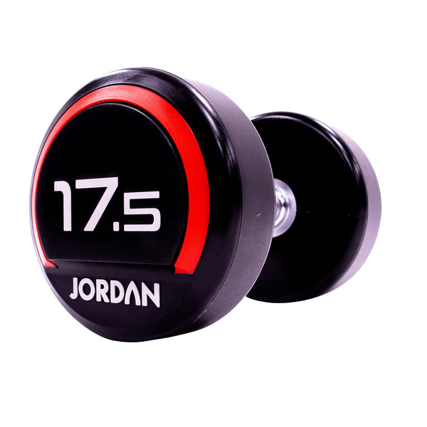 Premium Urethane Dumbbells Jordan Fitness 17.5kg