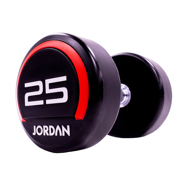 Premium Urethane Dumbbells Jordan Fitness 25kg