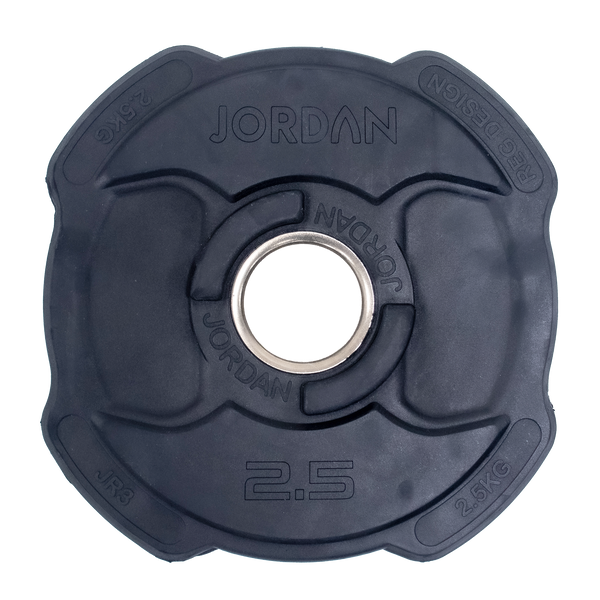 SAVE 50%! JORDAN® Ignite V2 Premium Rubber Olympic Weight Plates (Clearance)