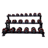 10 pair dumbbell rack 3 tier jordan fitness