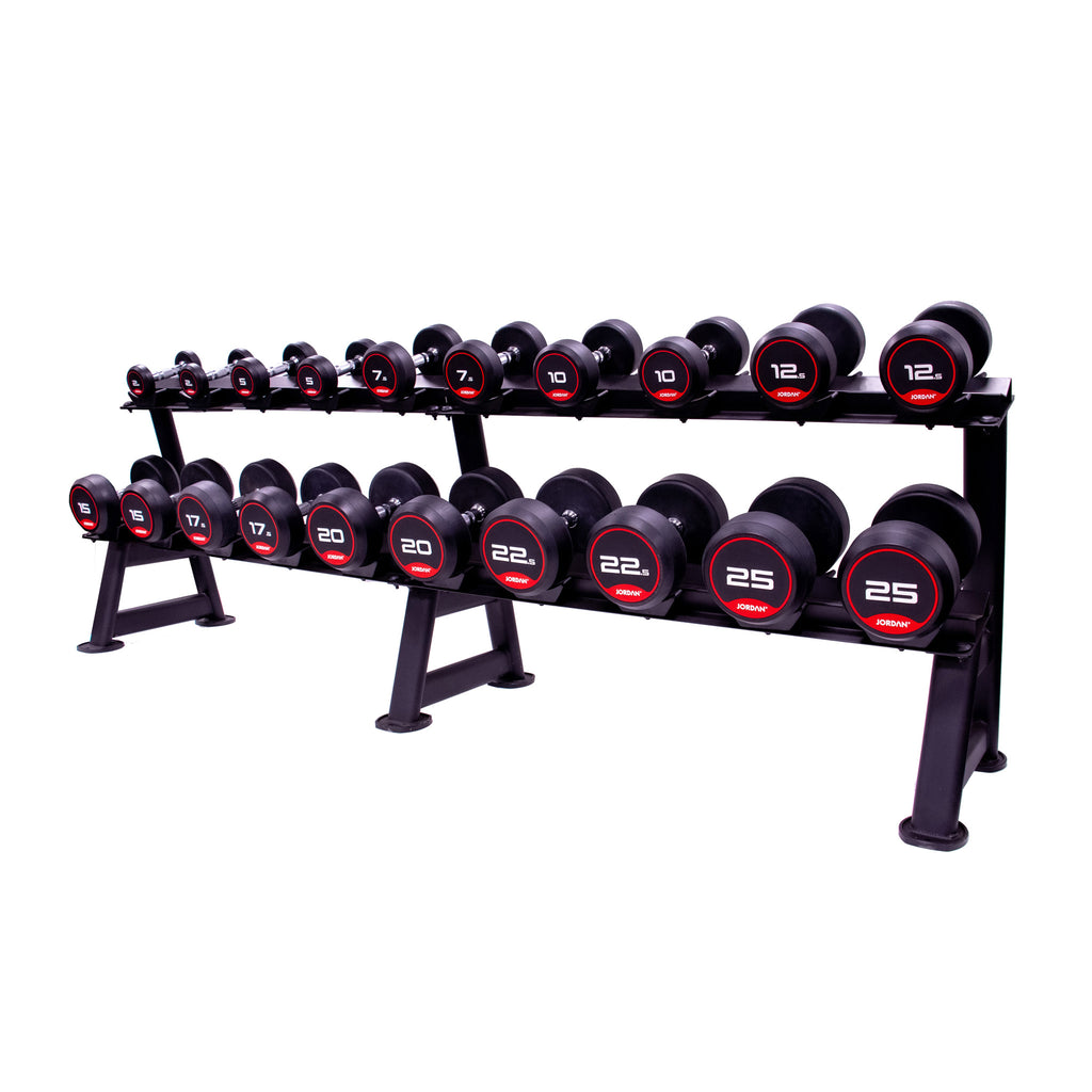 10 Pair Dumbbell Rack (2 tier) JORDAN Jordan Fitness