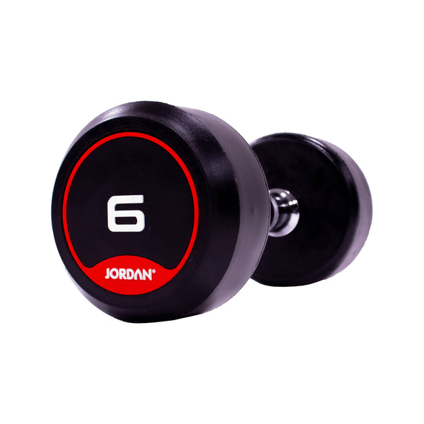 Classic Rubber Dumbbells Jordan Fitness