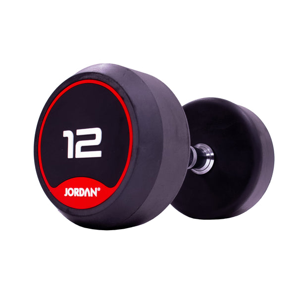 Classic Rubber Dumbbells Jordan Fitness